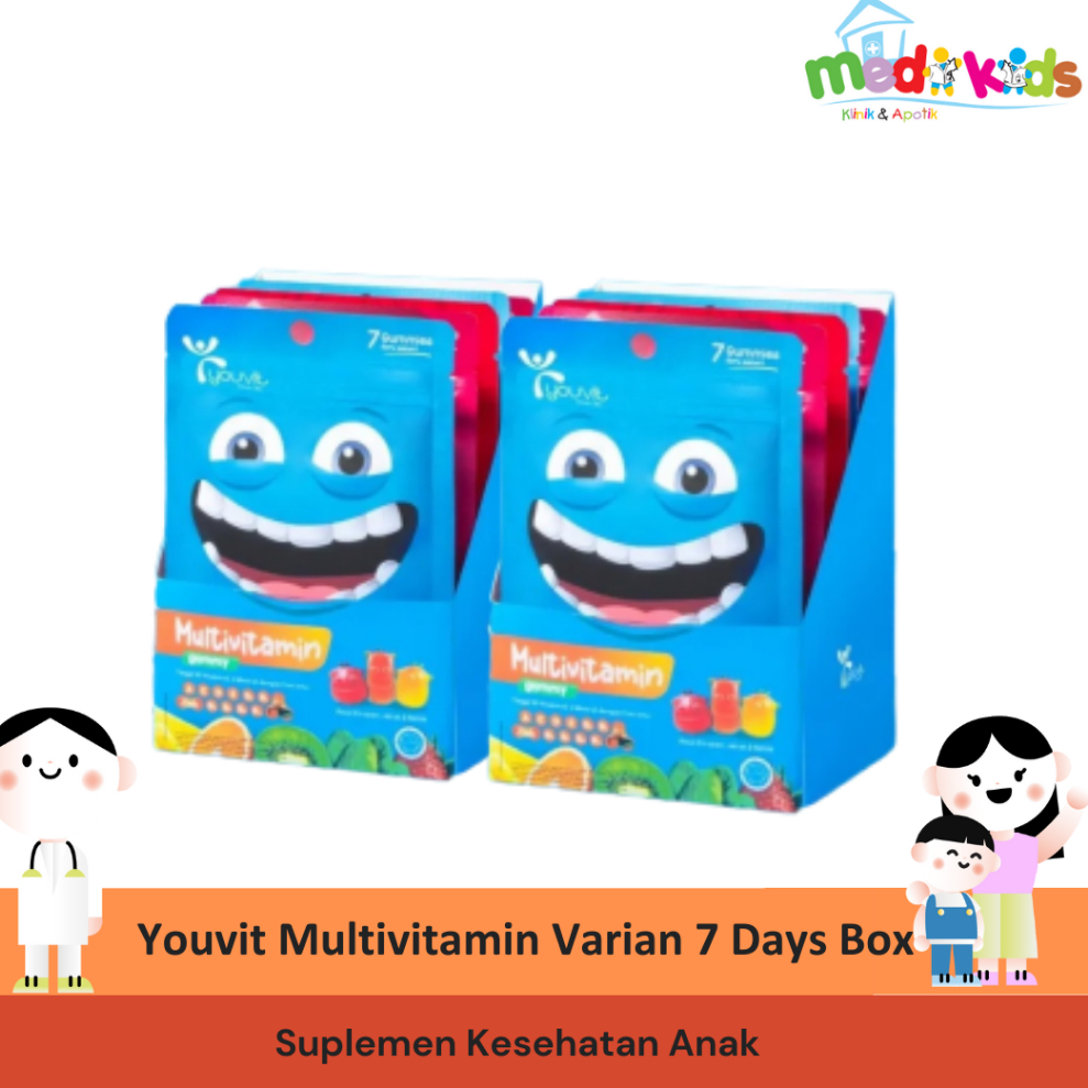 Youvit Multivitamin Varian 7 Days Gummy Box - Suplemen Kesehatan Anak
