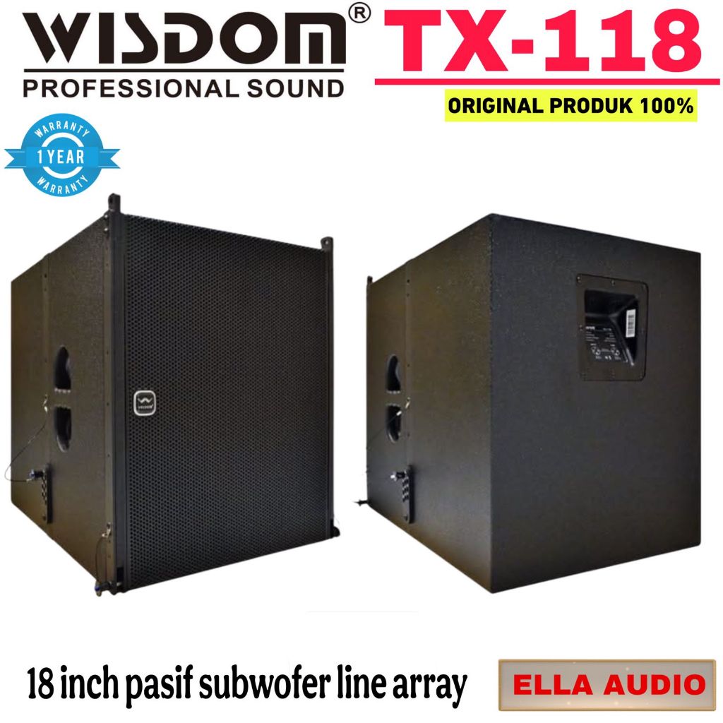 Wisdom TX118 Profesional Subwoofer Pasif 18'inch Wisdom TX-118