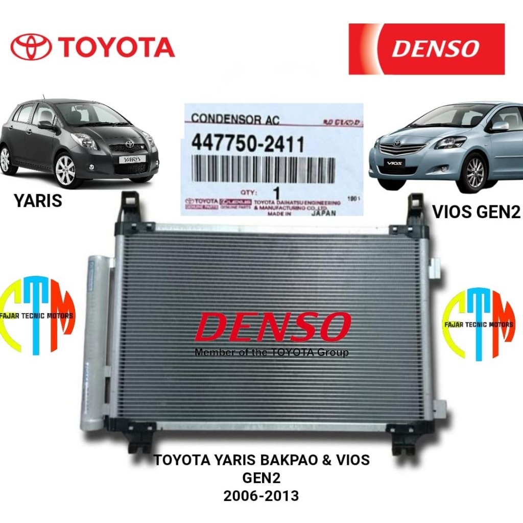 Condensor assy Condensor AC Kondensor Ac Toyota Yaris / Vios gen2 original