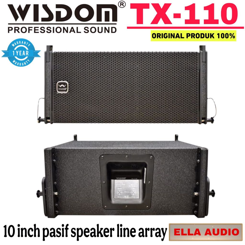 Wisdom TX110 Speaker Line Array 10"inch Pasif Speaker Wisdom TX 110