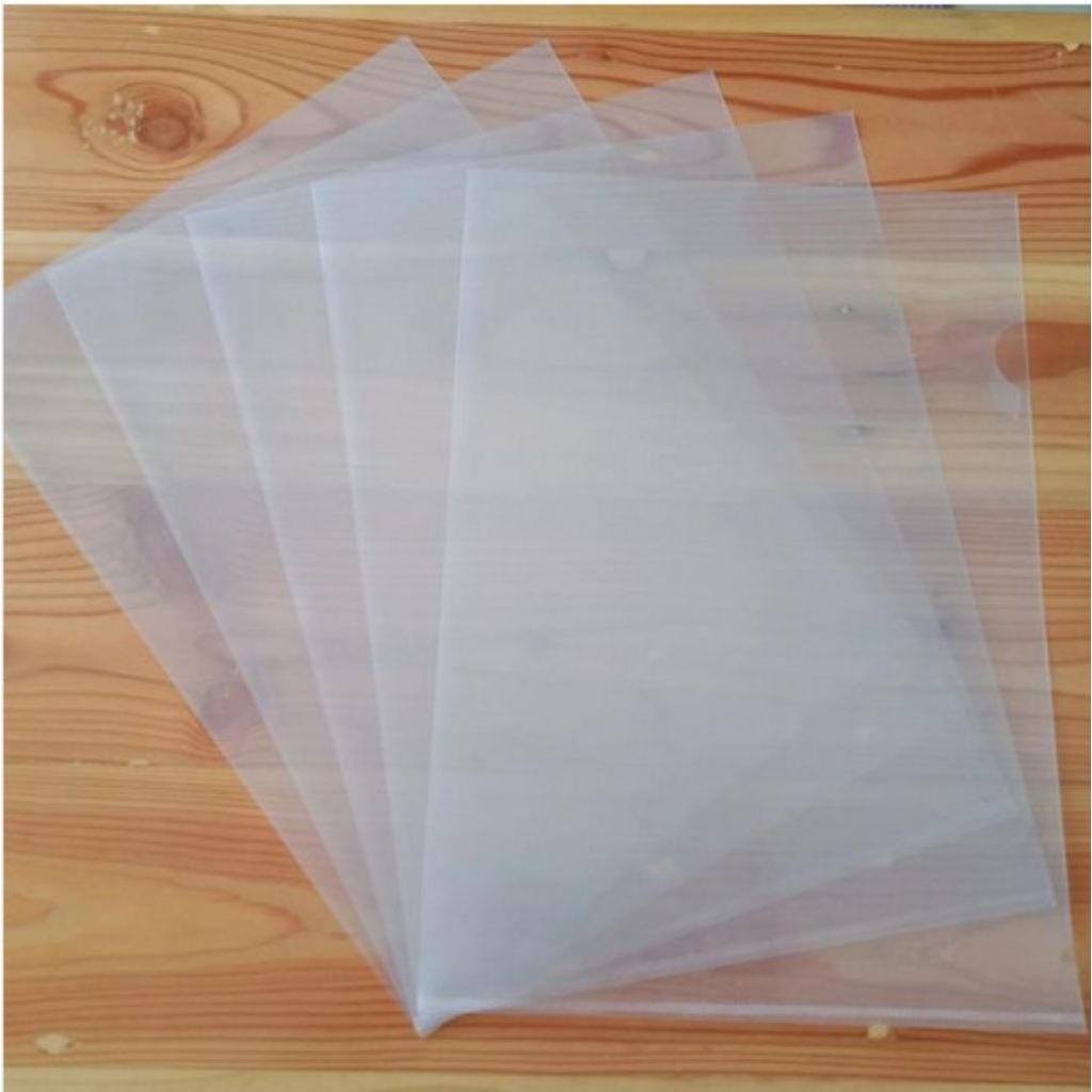 Map L Plastik Putih | Map Dokumen Kantor & Sekolah | 1Pak = 12Pcs