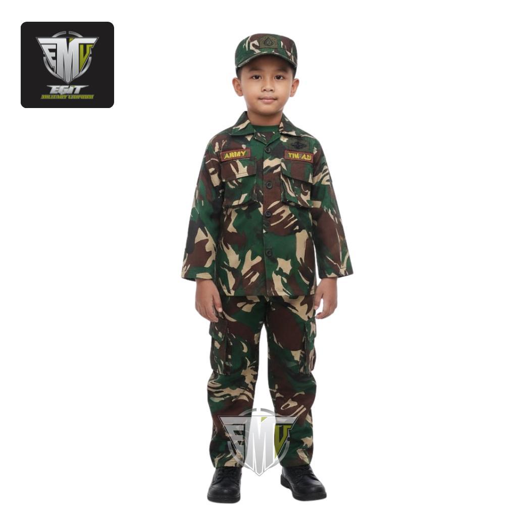 BAJU TNI CILIK SETELAN ANAK CELANA ARMY ANAK PAKAIAN PROFESI ANAK TNI AD
