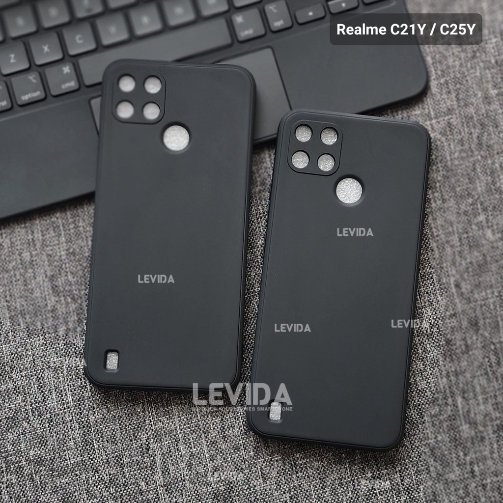 Realme C21 Realme C21Y Realme C25Y Macaron square BLACK/ Case Square BLACK Realme C21 Realme C21Y Re