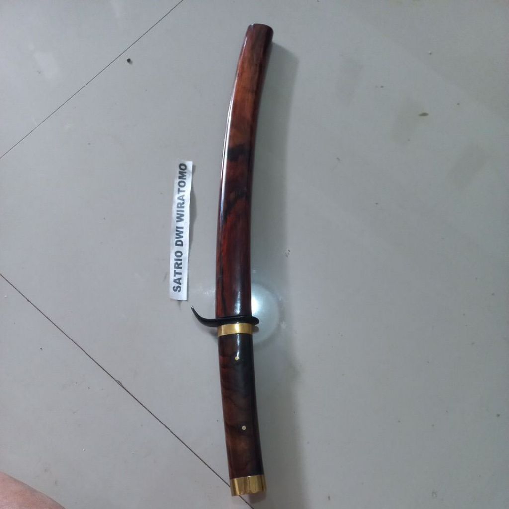 kerajinan tradisional khas jepang tanto bahan bohler k110 sarung full kayu sonokeling