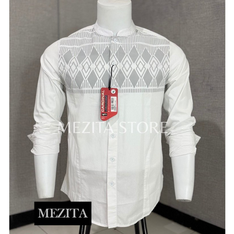 Kemeja Koko Slimfit Pria Cardinal J3084 Putih