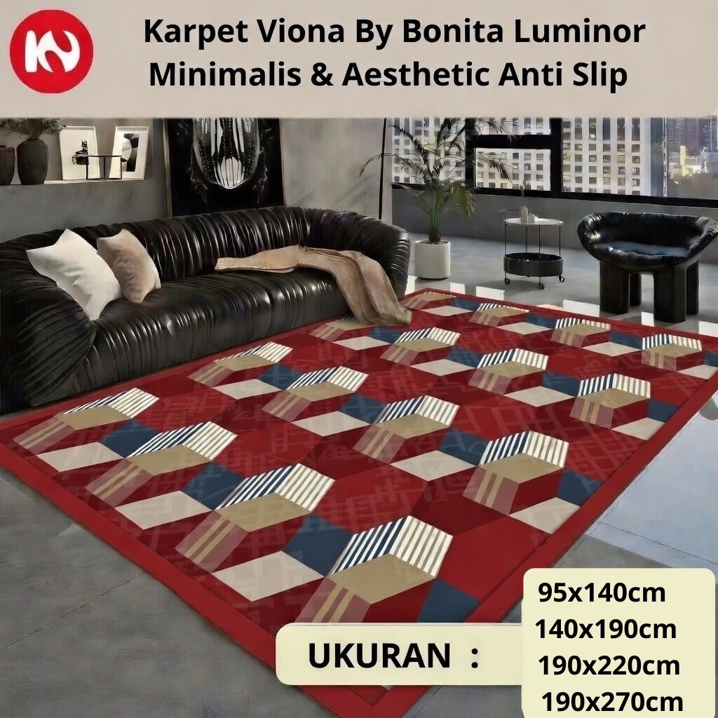 Karpet Viona By Bonita Luminor - Modern Ukuran 95 x 140 - 140 x 190 - 190 x 220 - 190 x 270 - Minima