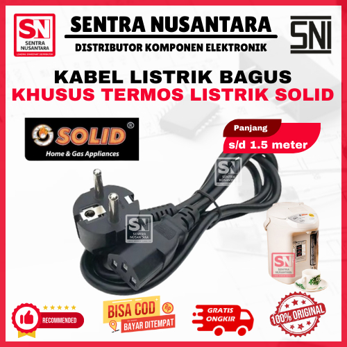 KABEL LISTRIK  TERMOS LISTRIK SOLID HIGH QUALITY ANTI KORSLET | COK KABEL TERMOS LISTRIK SOLID | KAB