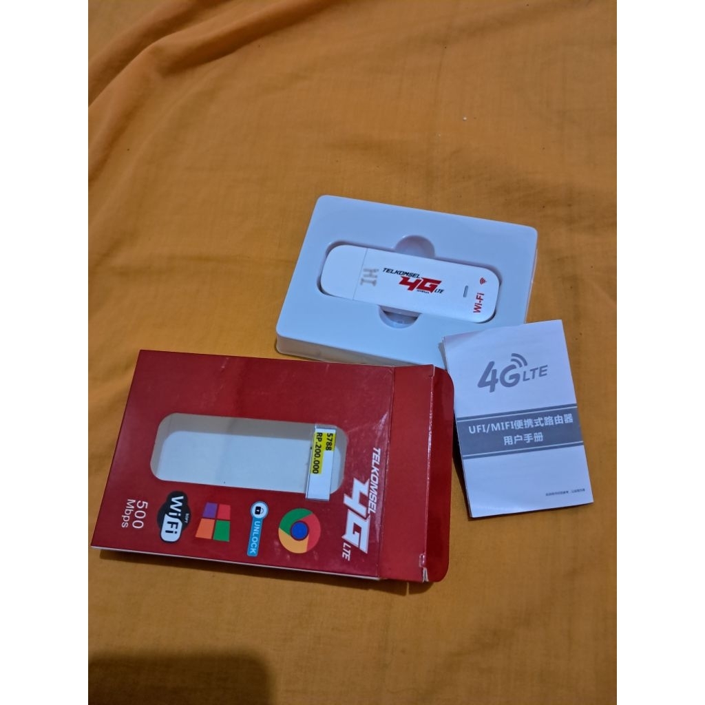 Modem USB Telkomsel 4G LTE Original | IMEI Resmi | Lengkap Dus & Buku