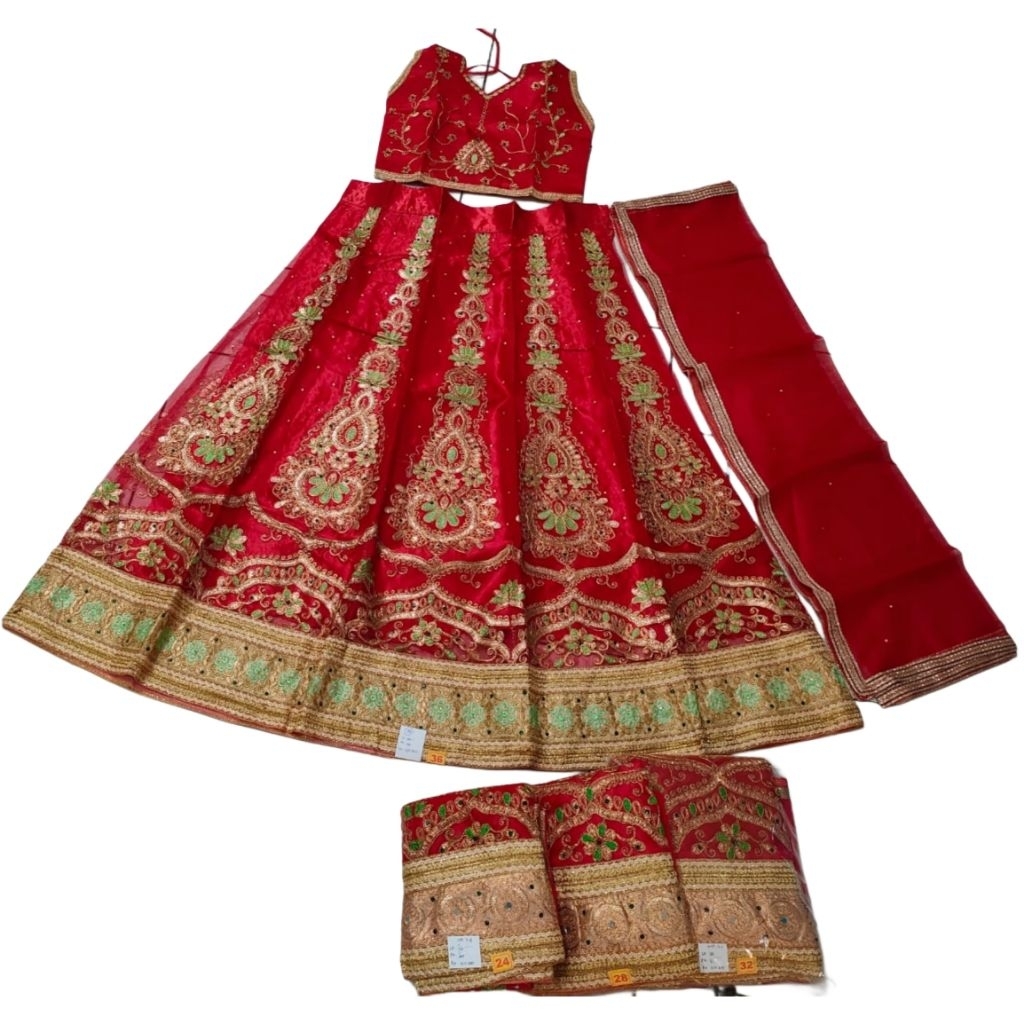 Lehenga India Anak Perempuan / Sari Baju India Anak Premium