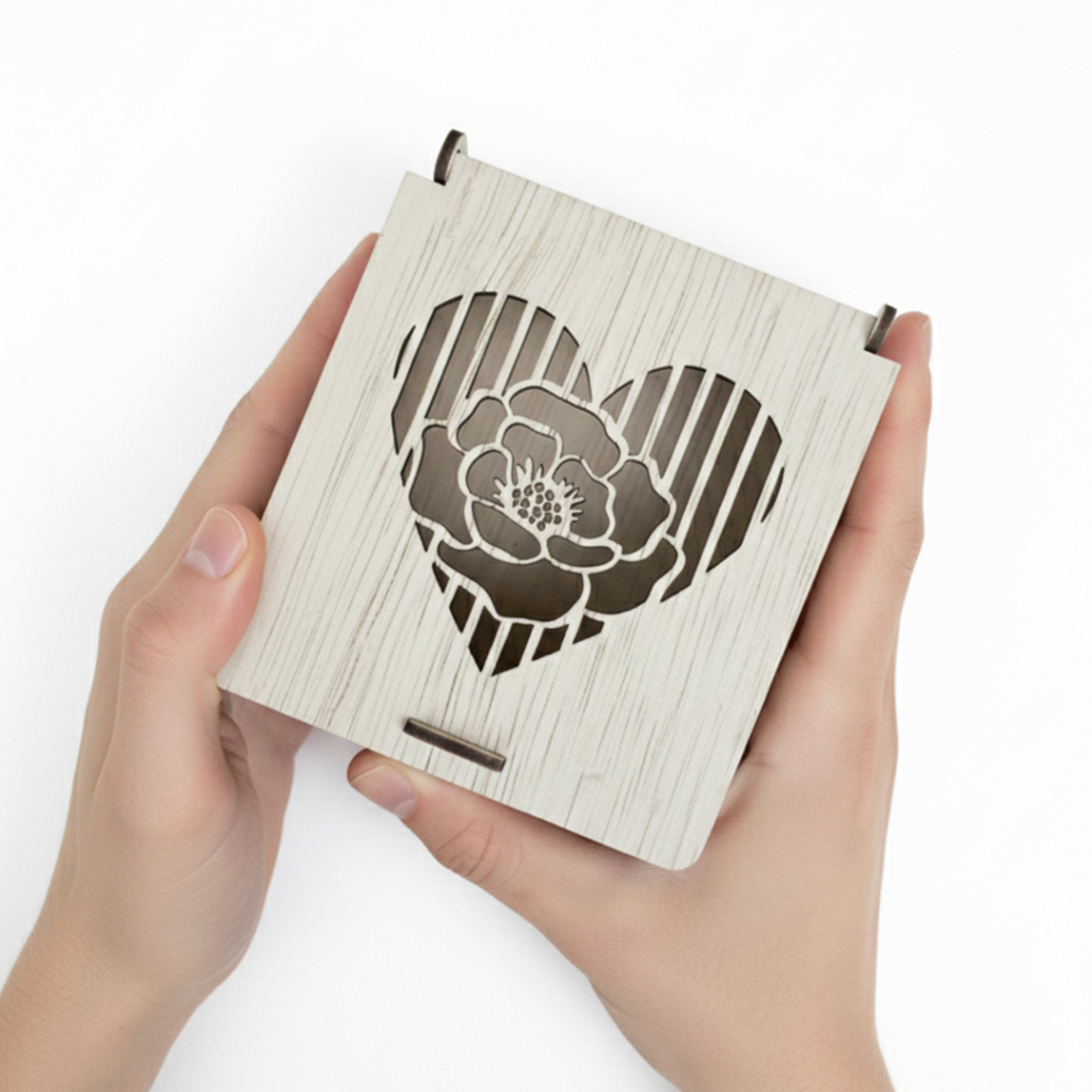 Kotak Kado Hadiah Kayu Kecil Mini Gift Box Merchandise Packaging Estetik
