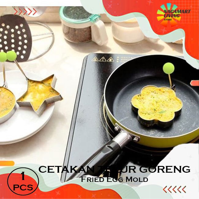 Alat Cetakan Telur Goreng Stainless Steel