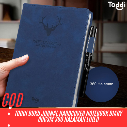 Buku Catatan Jurnal Hardcover Notebook Diary 80GSM 340 Halaman Grid / Notebook Buku Catatan Aestheti