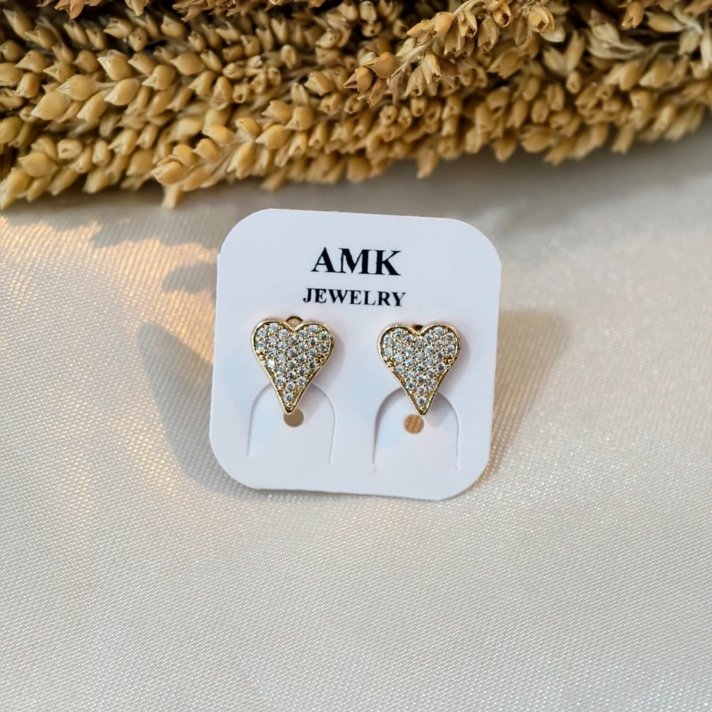 Anting Tusuk Gold Love Panjang Xuping Premium Lapis Emas  1311151