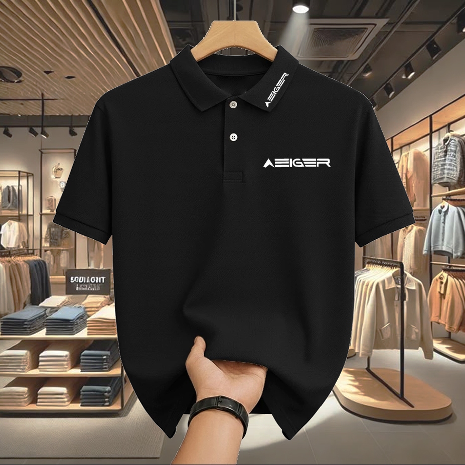 COD  Kaos Polo Unisex Bahan Katun Premium Desain Elegan Eiger kerah putih Kualitas Premium Kaos kera