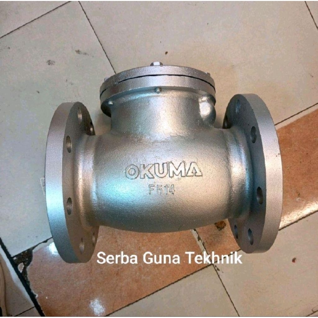 Swing Check Valve 6" inch DN 150 Jis 10k OKUMA Cast iron