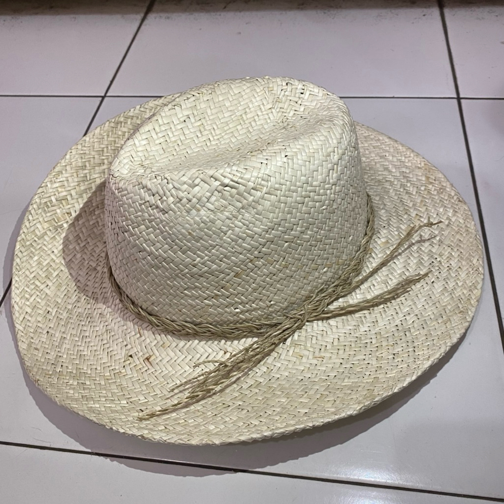 Topi koboi fashion / topi anyaman pandan pria wanita