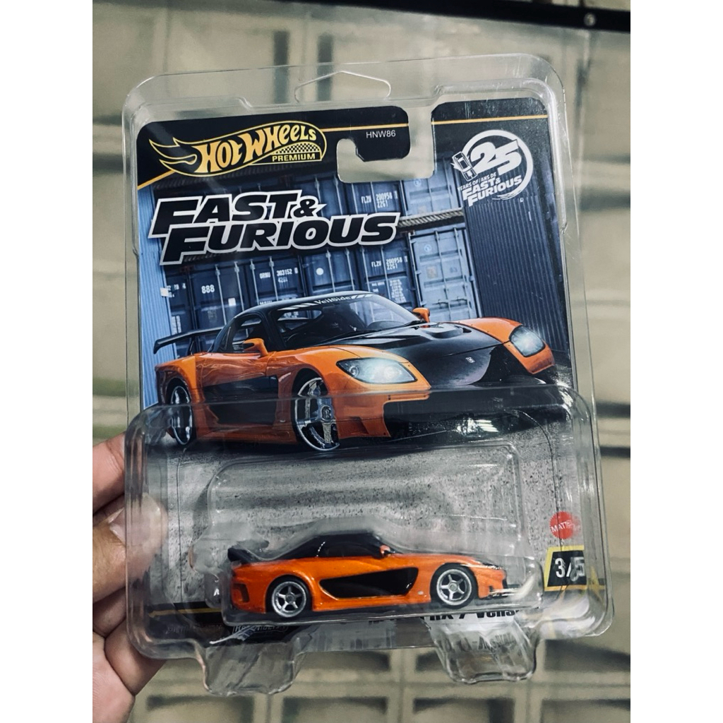 CUSTOM Hotwheels Premium Mazda Rx-7 Veilside Han Fast & Furious Tokyo Drift