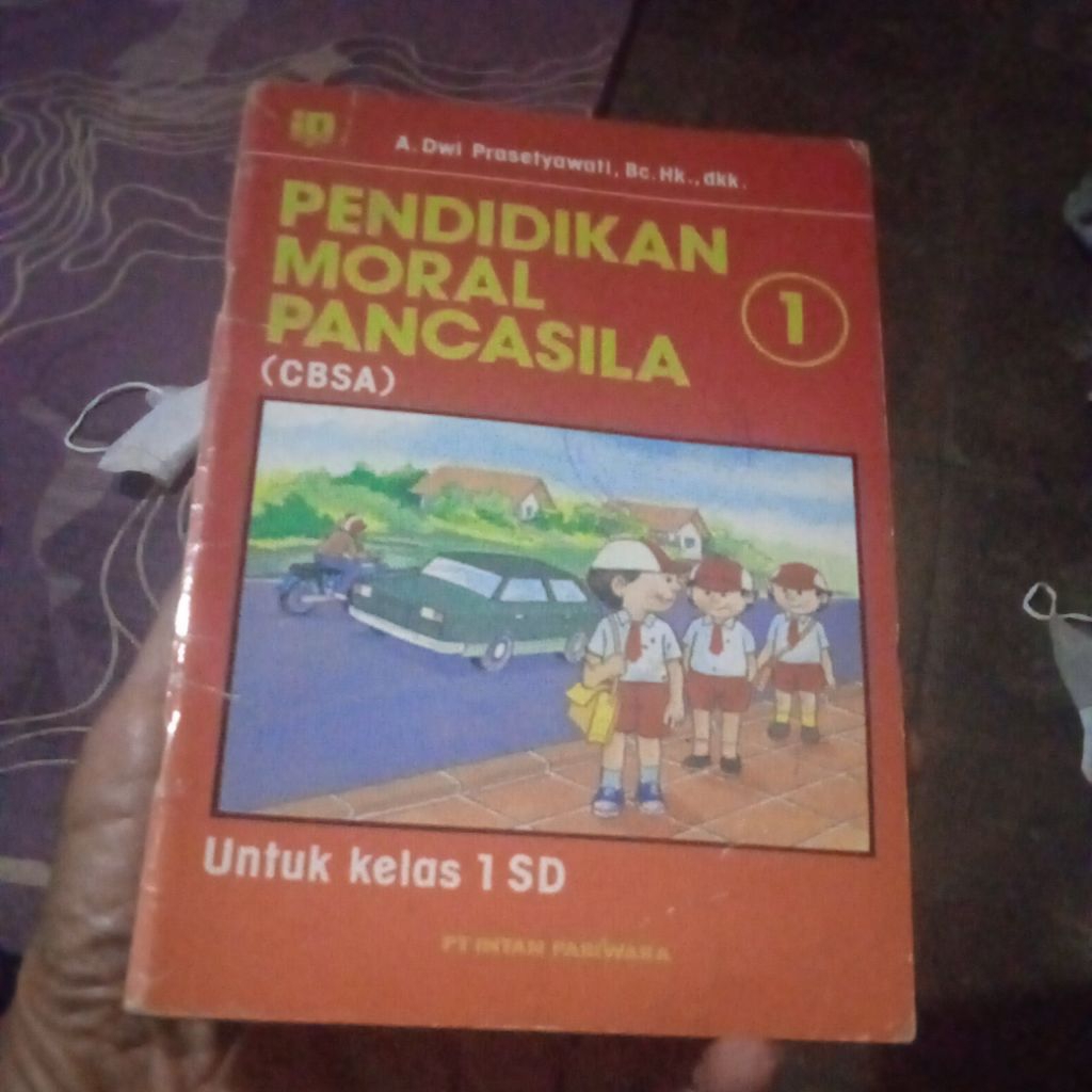 buku Pendidikan Moral Pancasila 1 cbsa, untuk kelas 1 SD, buku original jadul