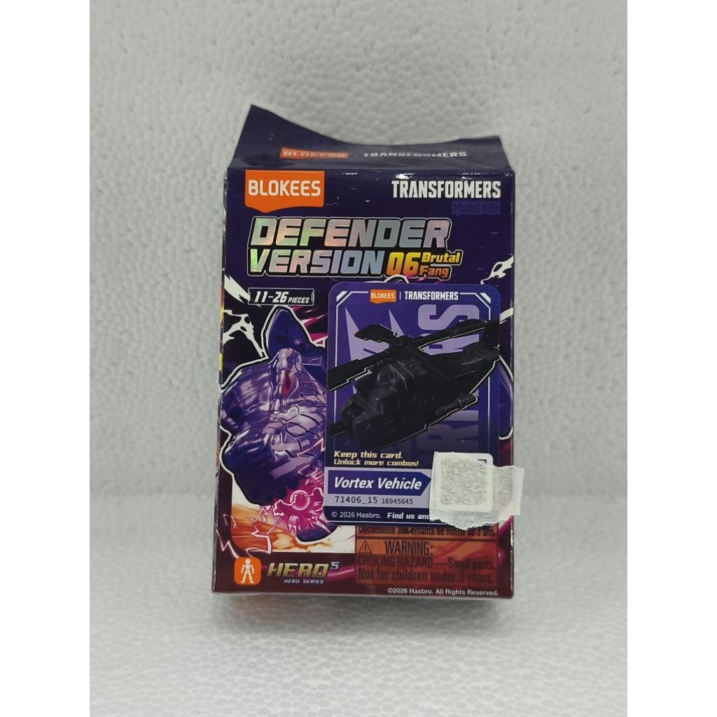 Blokees Transformers Defender Version 06 Brutal Fang Vortex Vehicle