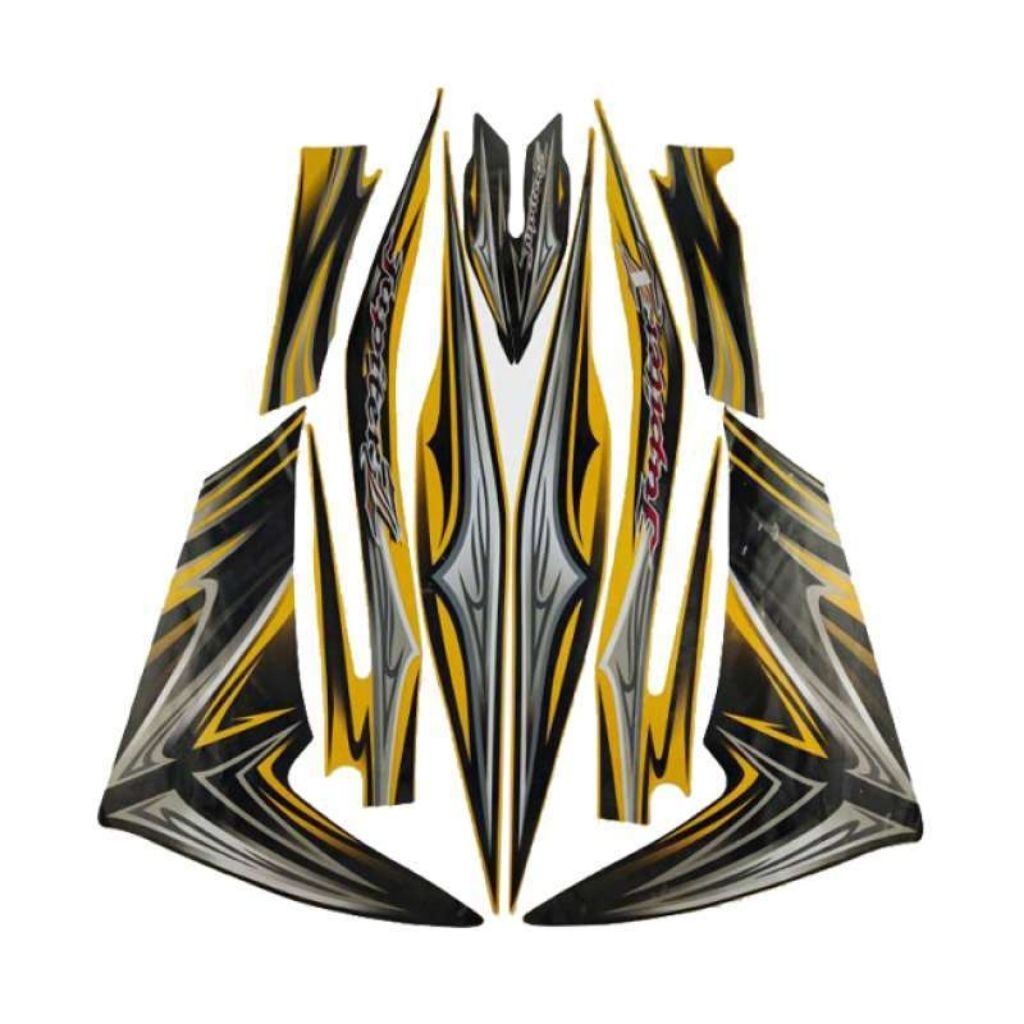 Striping stiker body motor Yamaha Jupiter Z New Robot biru 2012 stiker list bodi motor jupiter z new