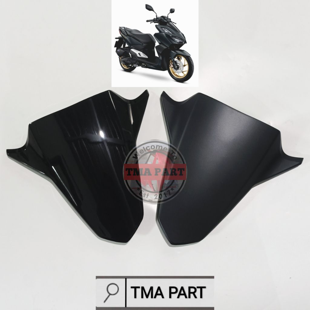 Cover Front Top Panel Tameng Kecil Depan Dasi Buta Polos Honda Vario Click 160 K2S Hitam Gloss Doff