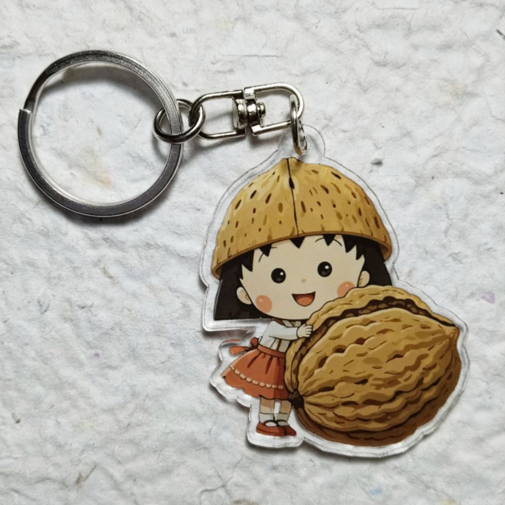 ganci CHIBI MARUKO CHAN keychain gantungan kunci Chibi Maruko Chan