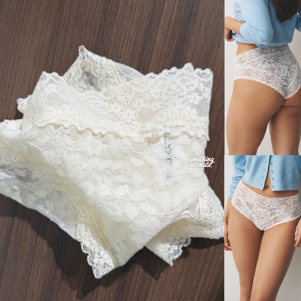 JOCKEY Allover French Lace Hipster Brief / Highwaisted Lacey Panties / HW Simless CD Tinggi Hi Rise 
