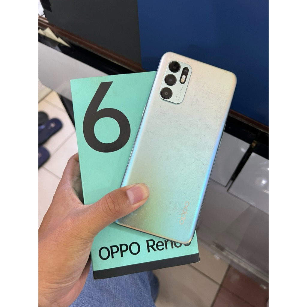oppo reno 6 ram 8/128 second fullset original resmi
