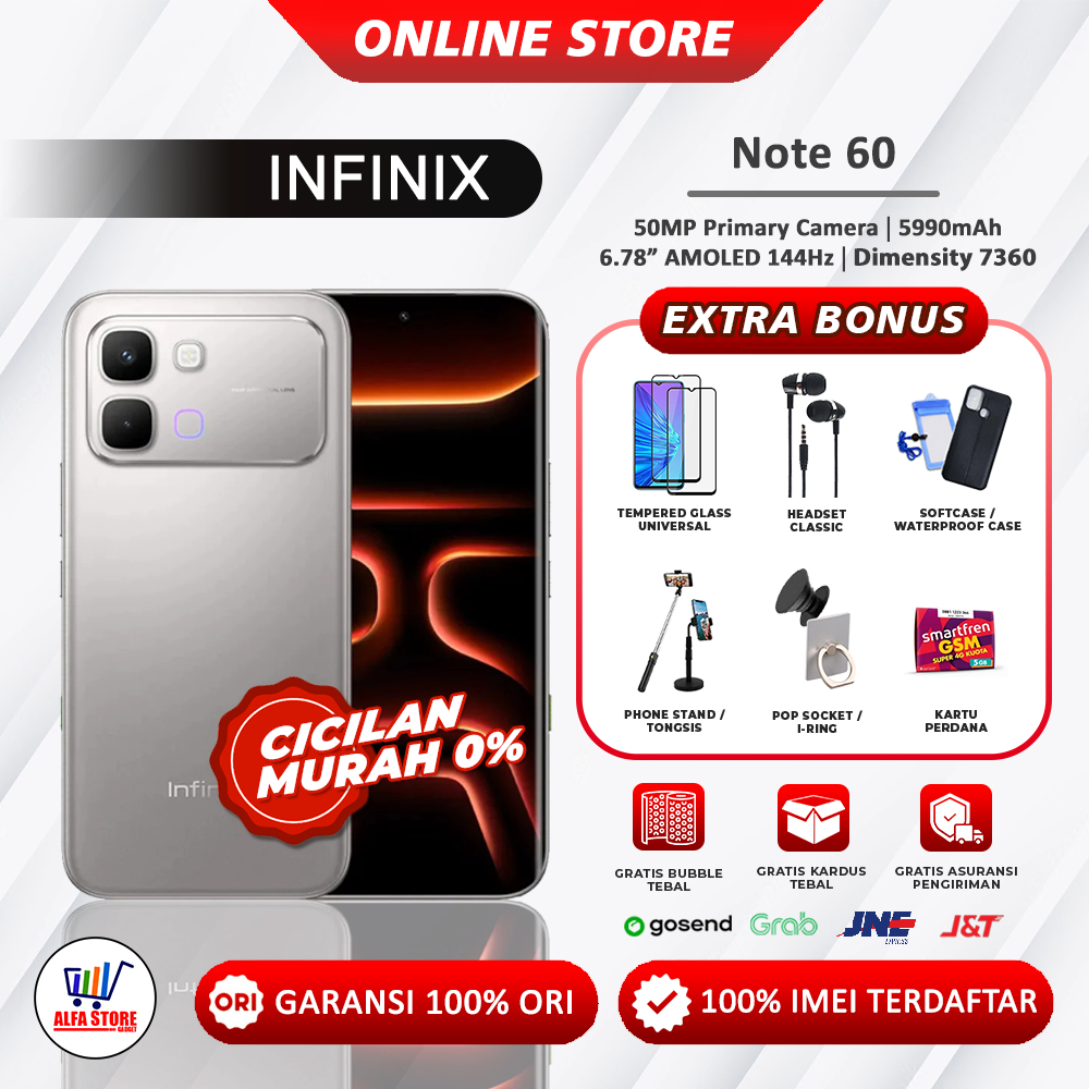 Infinix Note 60 5G NFC RAM 8/256GB Garansi Resmi