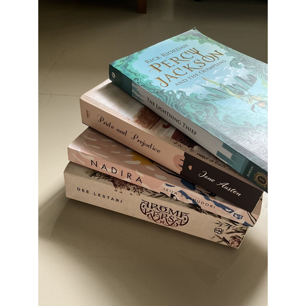 JUAL PRELOVED BUKU NOVEL BEKAS PERCY JACKSON | PRIDE AND PREJUDICE | NADIRA