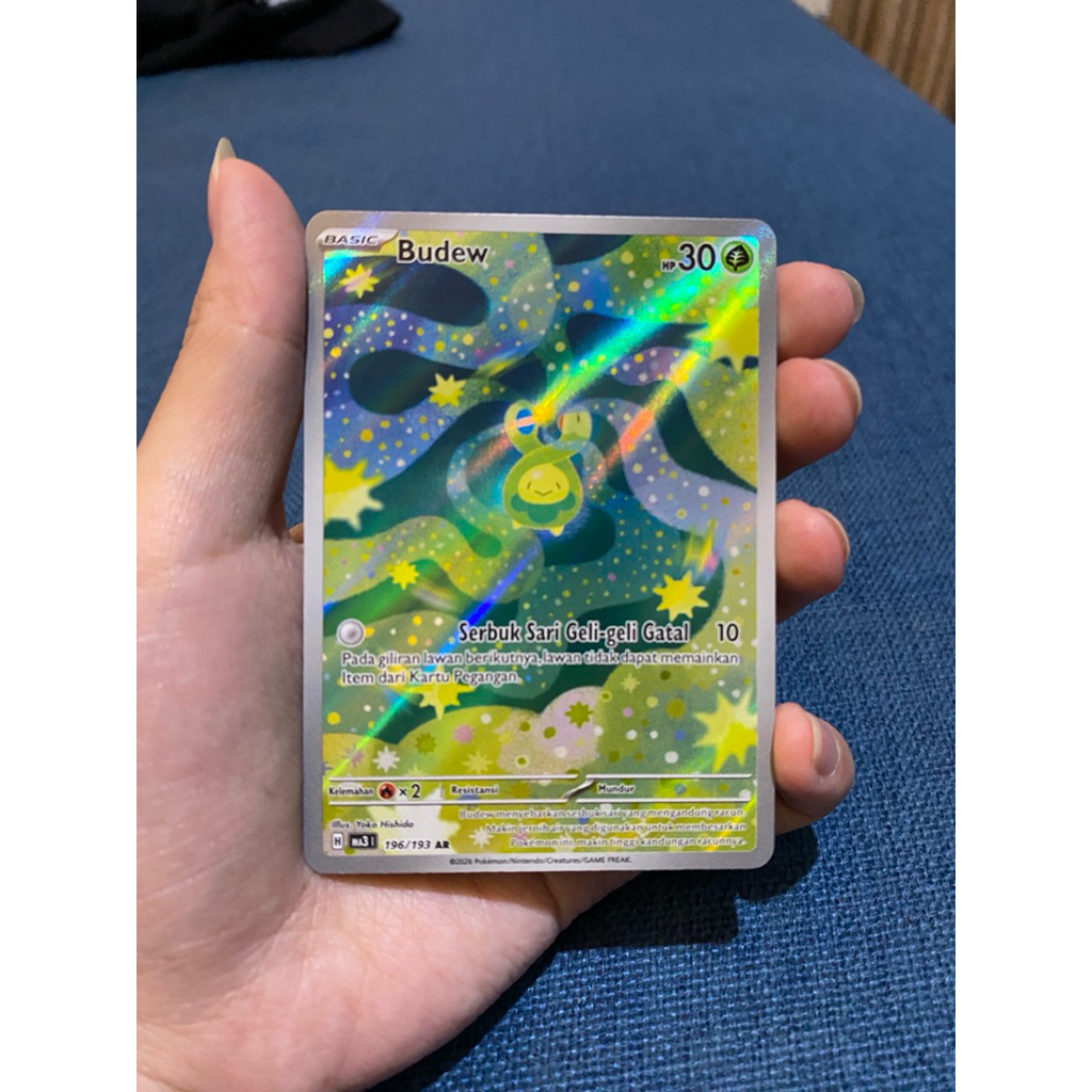 Kartu Pokemon Evolusi Mega Impian EX - AR Budew