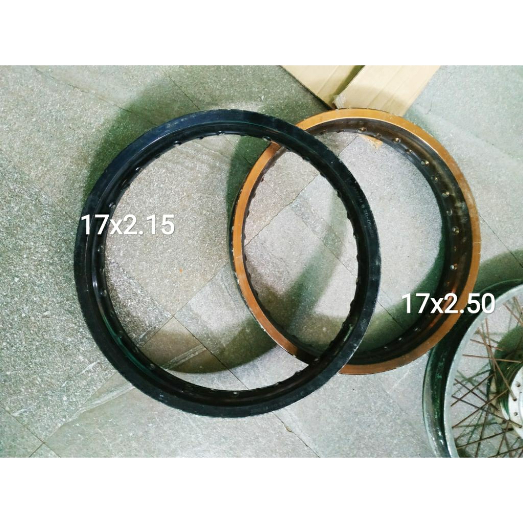 Velg TK Japan ring 17 x 215 & 250 TAG Daytona TMT nagata takasago excel rim moge tapak lebar supermo