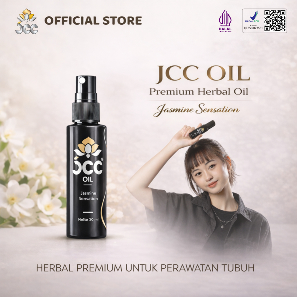 JCC Oil Minyak Herbal Original BPOM | Obat Pegal Linu Nyeri Otot Kaku Sakit Kepala Masuk Angin Pusin