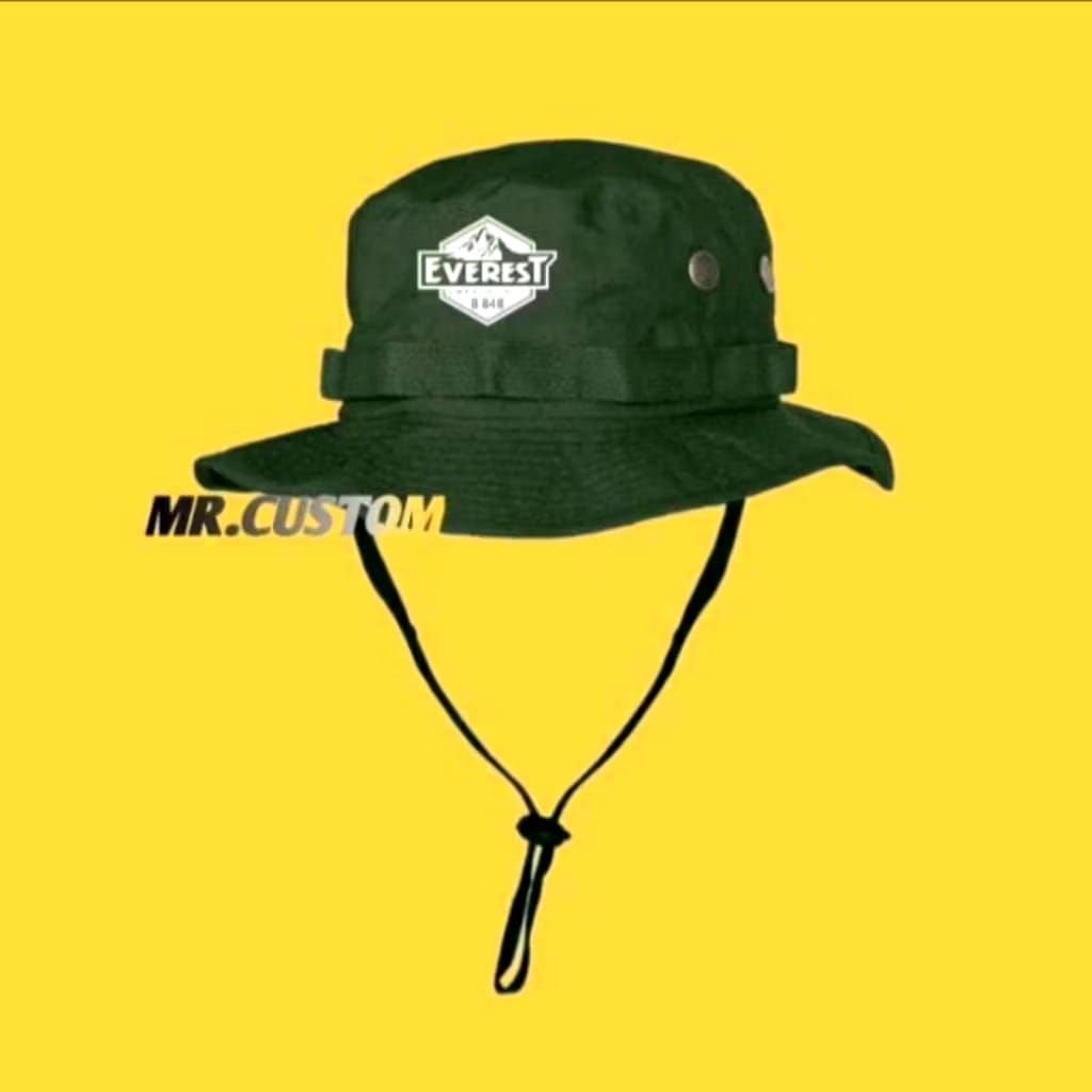 Topi Rimba Everest Topi Outdoor Topi Rimba Gunung Topi Hat Tali Premium Pria Wanita Original