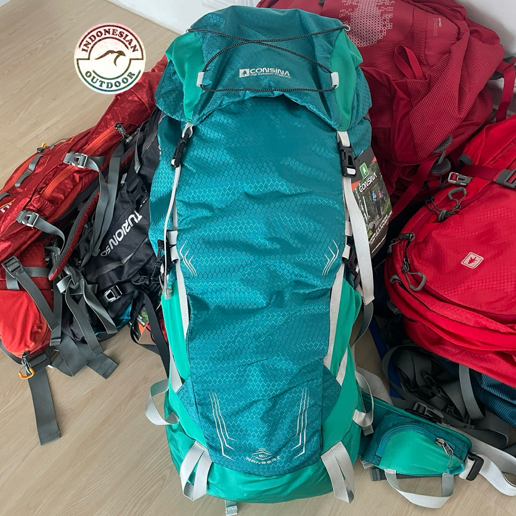 TAS GUNUNG CONSINA RANGERS 60L+ CARRIER PLUS RAIN COVER