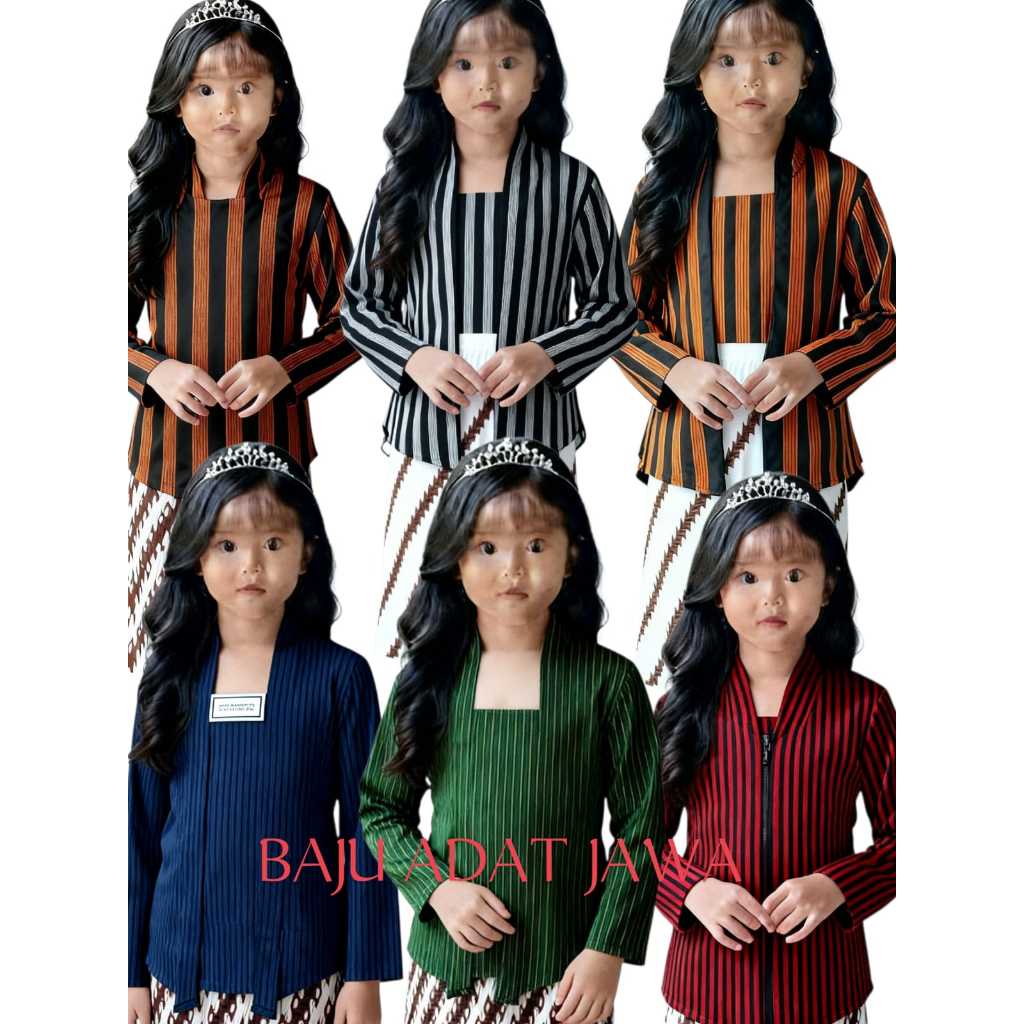 PROMO Kebaya Anak Lurik Murah anak cewek & cowok