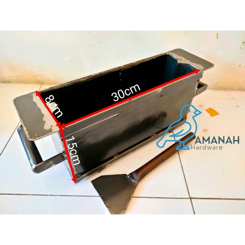 Cetakan batako engsel 30x15x8 pegangan pipa