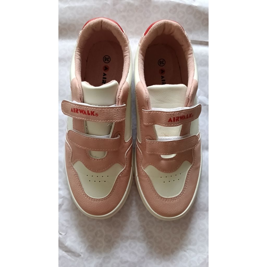 New AIRWALK BELLARY JR Shoes Size 36 White Pink (Putih/Merah Muda)