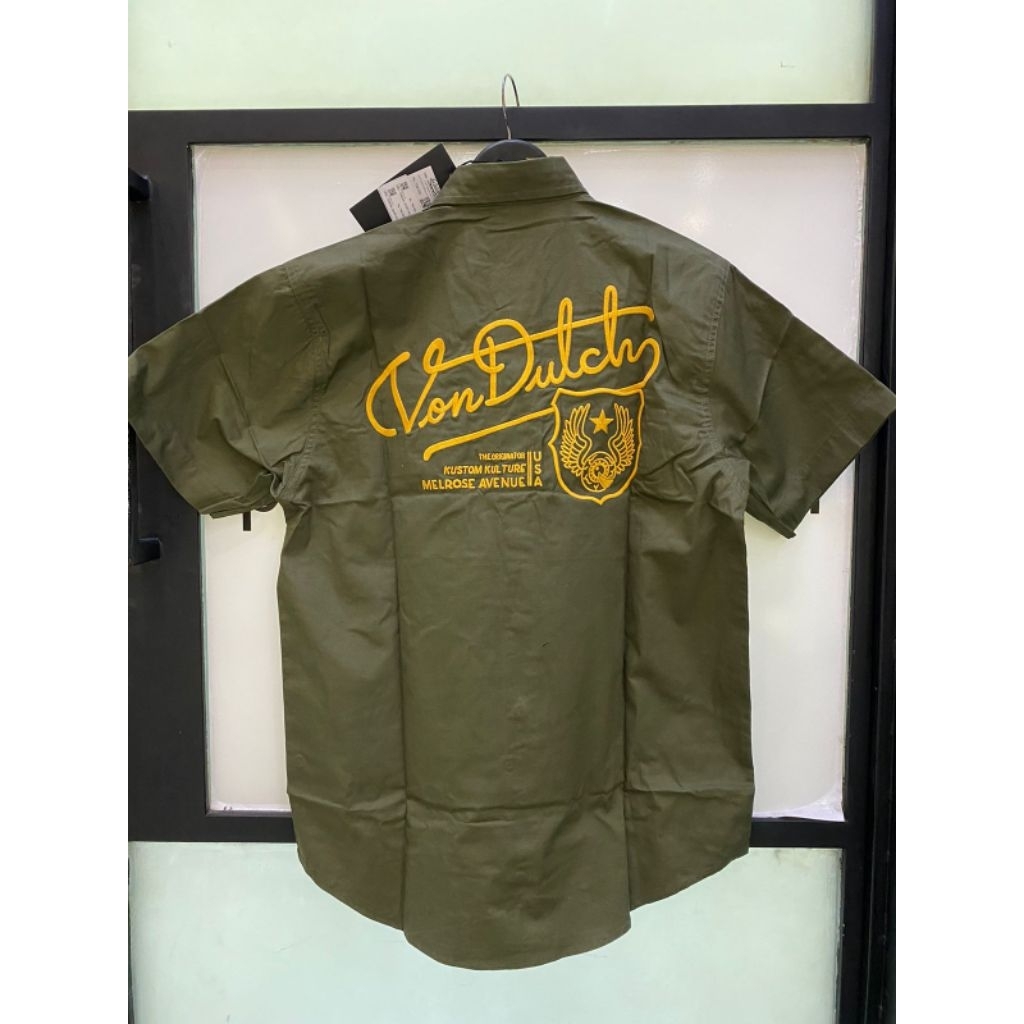 VON DUTCH 1650 WORKSHIRT ARMY GREEN