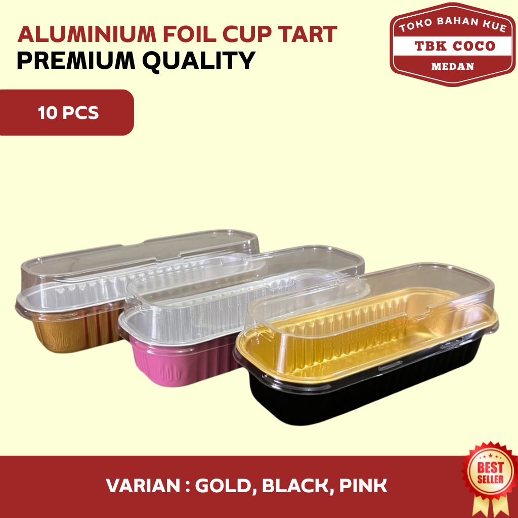 Aluminium Foil Cup Desert Box Cup Tutup Packing Foil Cake Kue