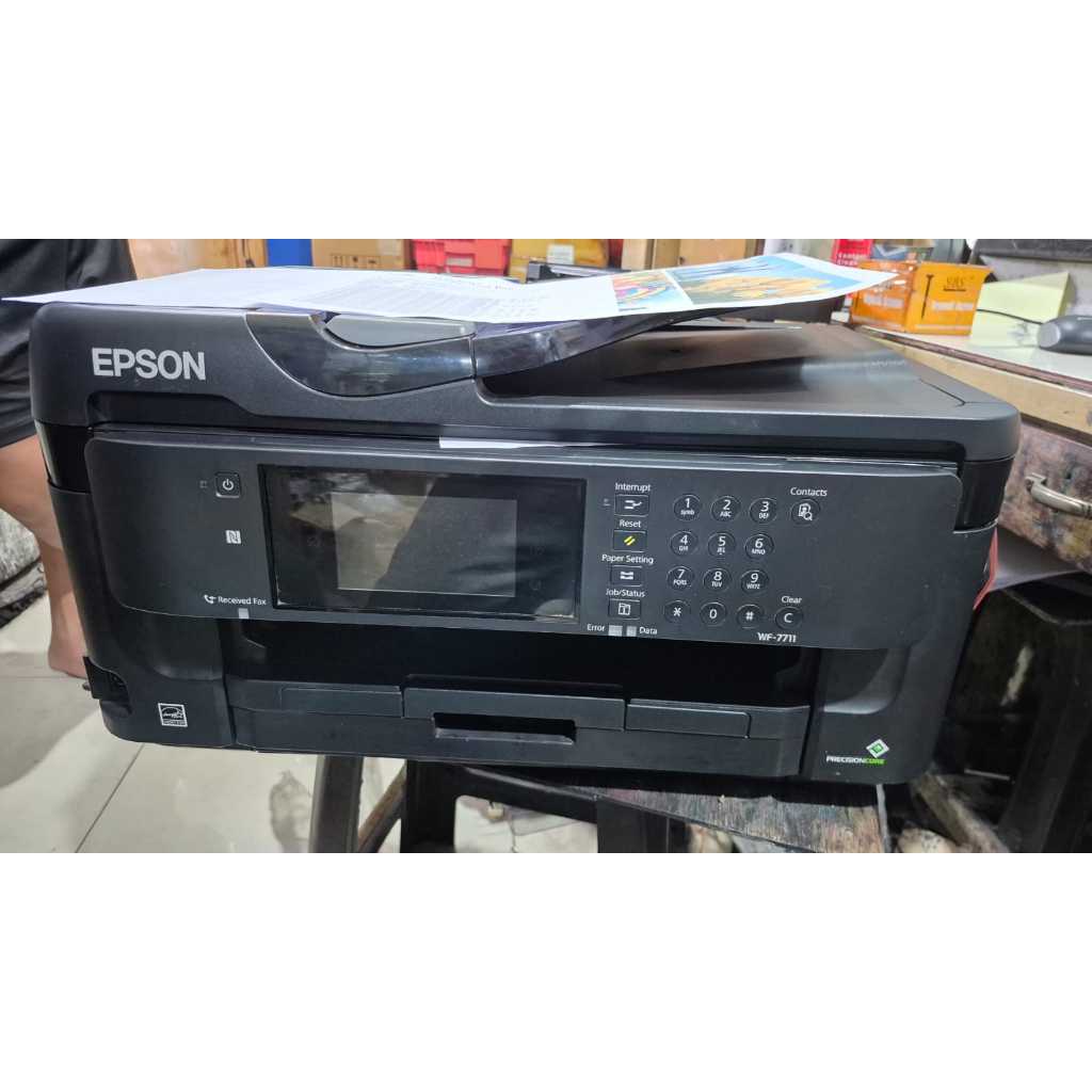 Printer A3 Epson WF 7711 Sudah Chipless Infus Mirip Seri L