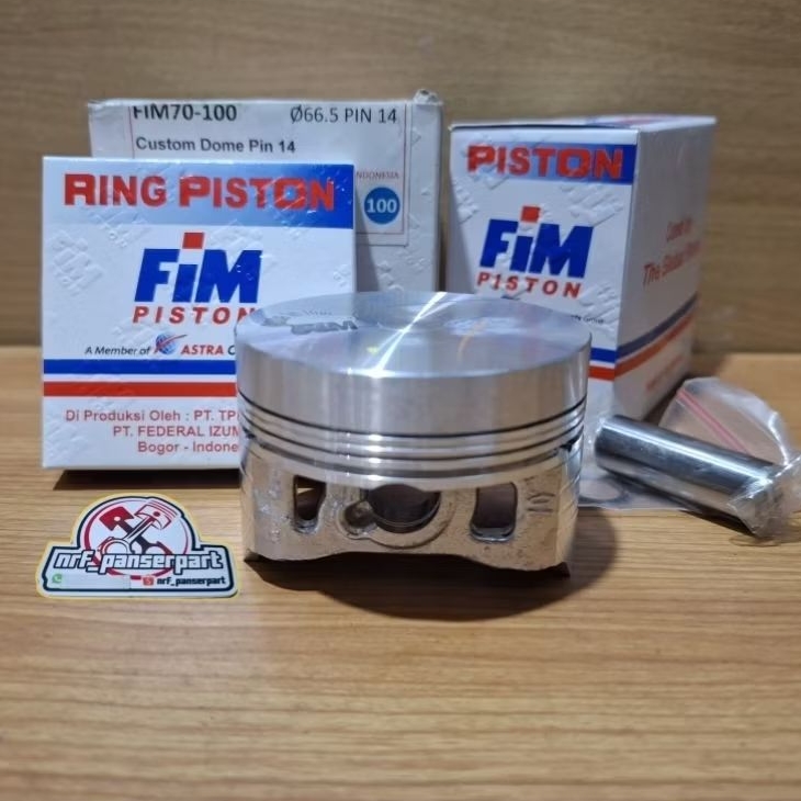 FIM70//PISTON KIT/SEHER SET RING OS//OVER SIZE 65,5/66/66,5/67/67,5/68 MM PEN 14 MM BASIC BORE UP//D