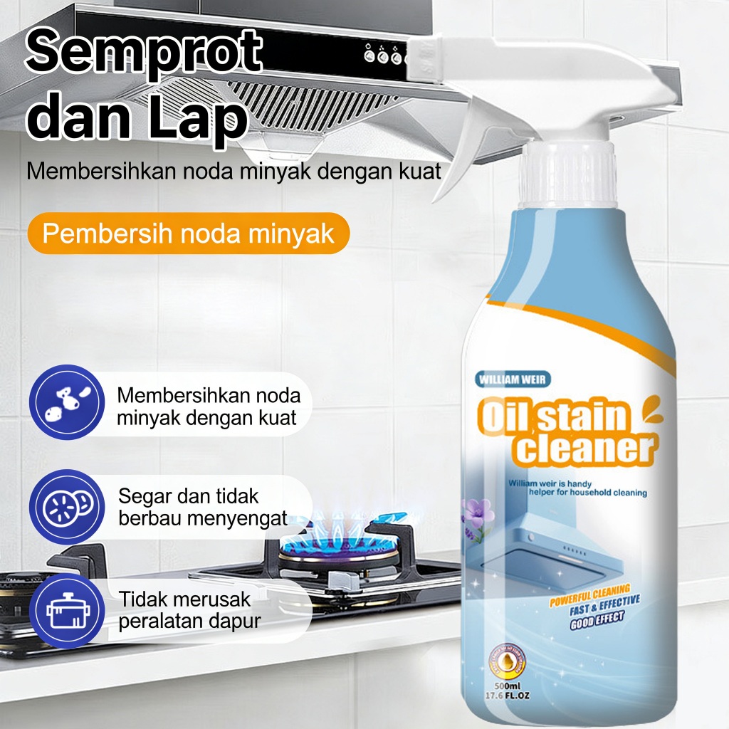 Cairan Pembersih Dapur Serbaguna Pembersih Minyak Membandel Kerak Lama Bersih Dalam Luar Cocok Kompo