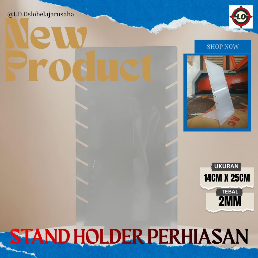 Tempat. display kalung jewelry//Holder stand Display Kalung//Papan Display Kalung perhiasan