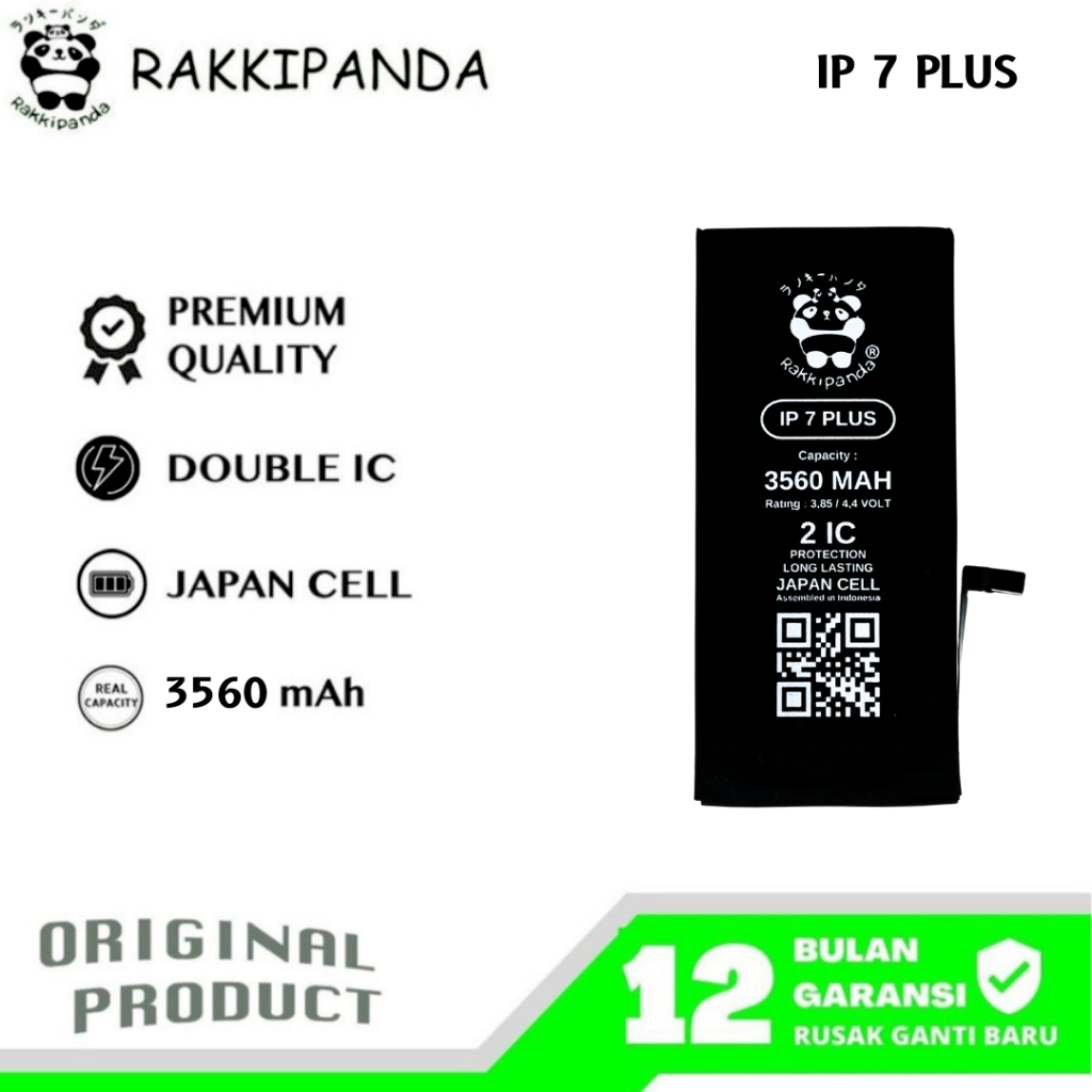 RakkiPanda - Ip 7 Plus Batre Batrai Baterai