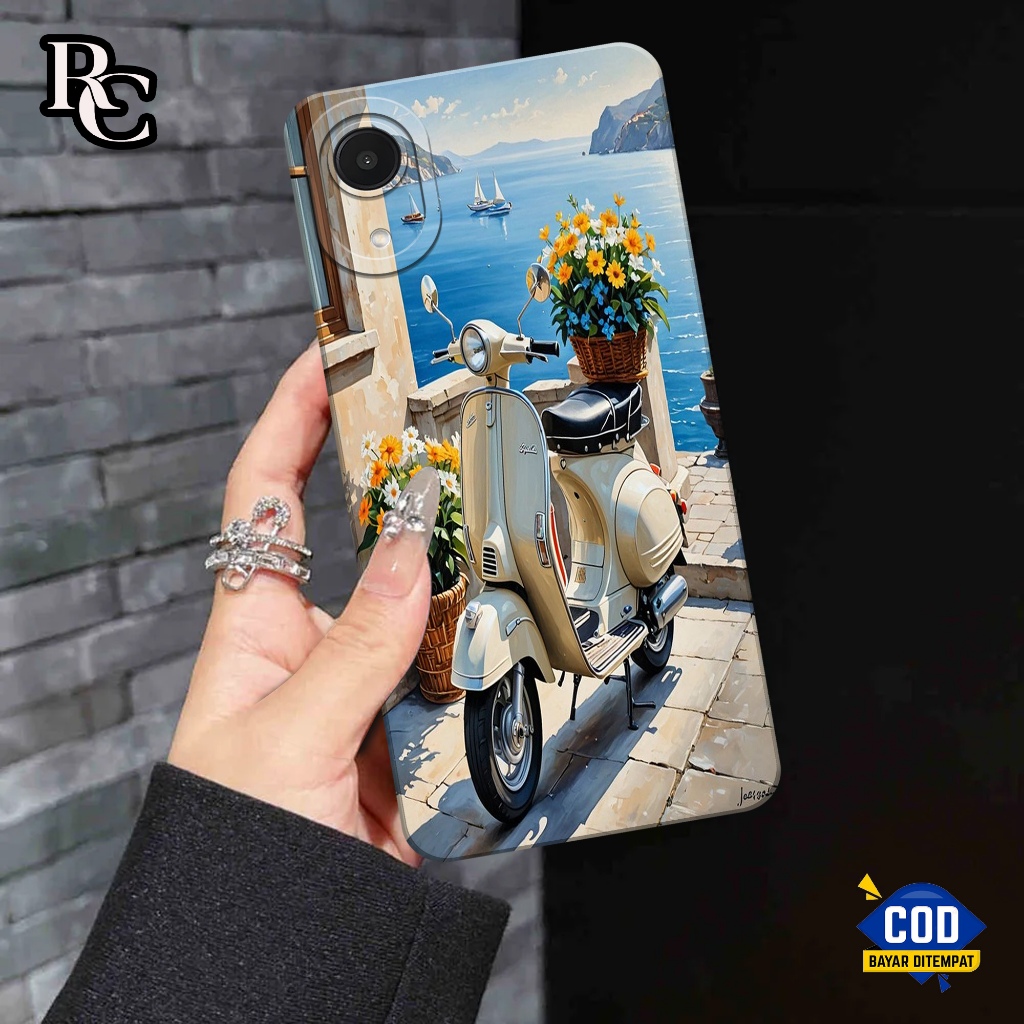 RUJOLA Softcase Samsung Galaxy A03 Core Fashion Case Vespa Samsung Galaxy A03 Core Pelindung Camera 