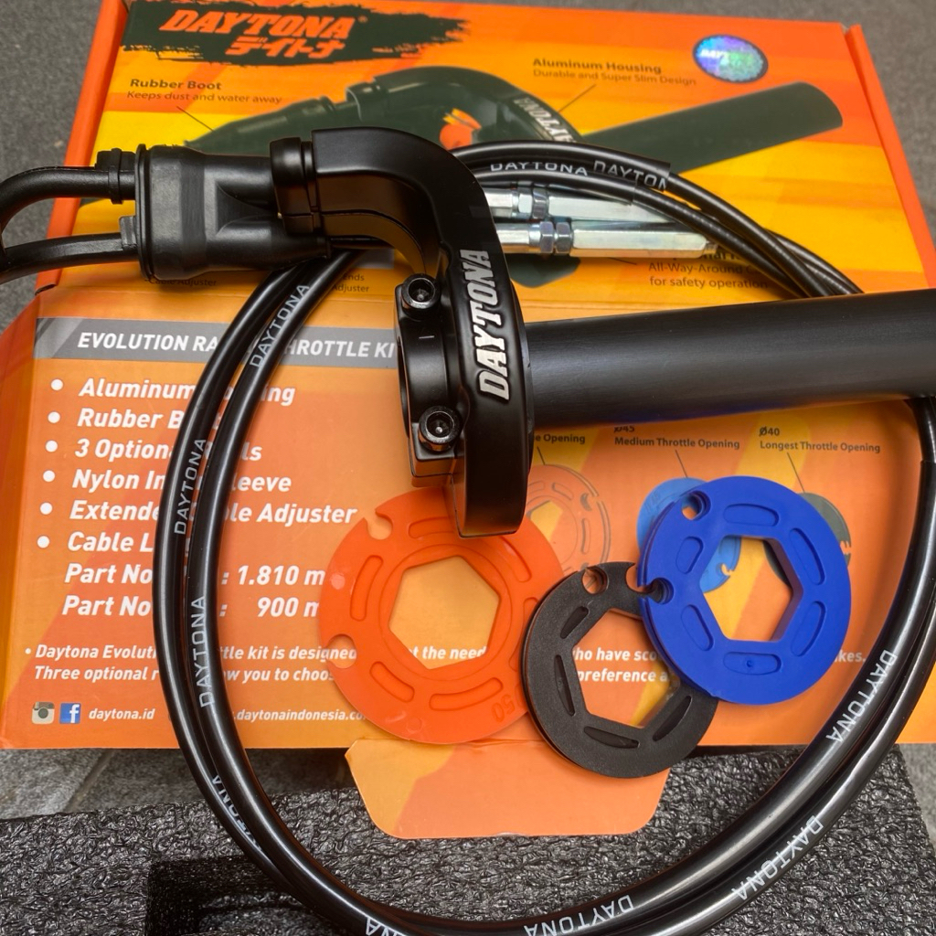 GAS KONTAN DAYTONA 2 KABEL MOTOR SPORT BEBEK KLX CRF CBR CB150 NINJA R NINJA 150 FI GTX GTR150