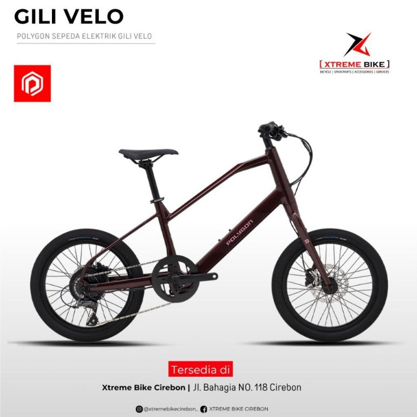 Sepeda Elektrik 20" Polygon Gili Velo - E Bike - Urban
