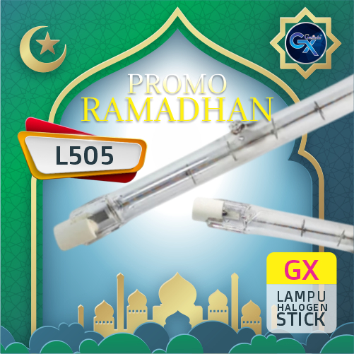 lampu halogen stik 150w, lampu halogen 150 watt, lampu halogen gx l505, lampu halogen tabung panjang
