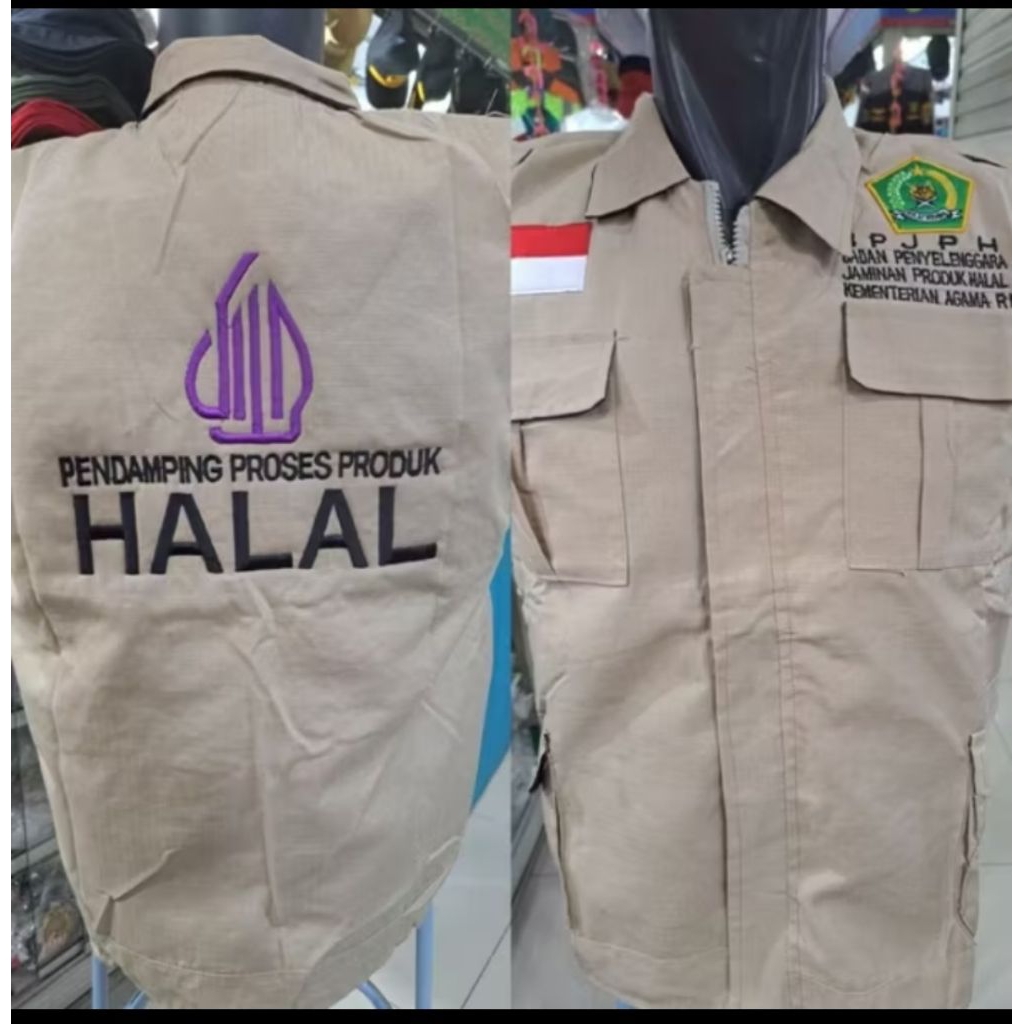 rompi bpjph rompi pendamping produk halal indonesia